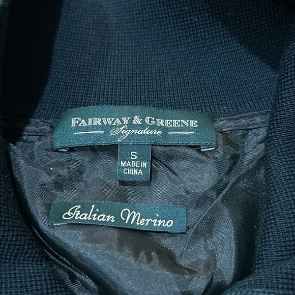 San Francisco Golf Club Quarter Zip Italian Merino Pullover Sweater - Picture 4 of 10